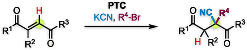 Catalytic 1,1-Cyanoalkylation of Electron-Deficient Olefins